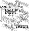 FEBEST LRAB-014 Control Arm-/Trailing Arm Bush